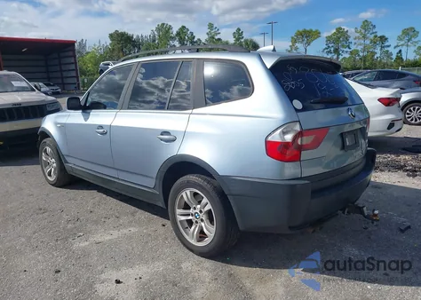 2005 BMW X3 3.0I из США, поврежденный, VIN WBXPA93445WD18065